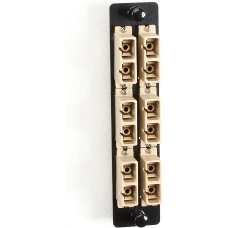 Black Box JPM463B High-Density Adapter Panel with Beige Bronze Sleeves (JPM463B)