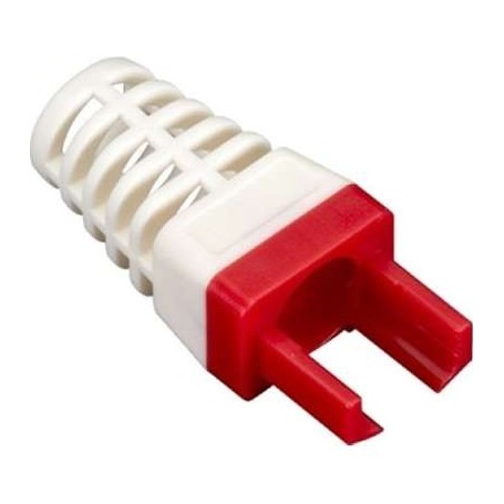 Black Box C6EZ-BOOT-RD EZ-RJ45 CAT6 Strain-Relief Boots Red (25-Pack) (C6EZ-BOOT-RD)