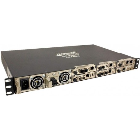 Transition Networks ION106-AAB-NA 6 Slot AC Ion Chassis with Redundant Power Supply Bundle (ION106-AAB-NA)