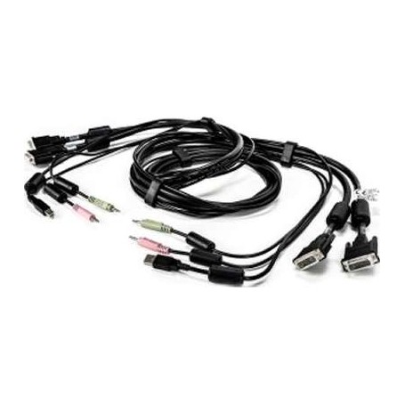 Vertiv CBL0120 6FT Cable Assembly 2-DVI-I 1-USB 2-Audio (CBL0120)
