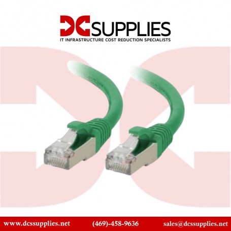 C2G C2G07361 25ft/7.6m CAT6A Snagless STP Green Patch Cable (C2G07361)