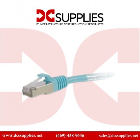 C2G 00751 14ft Cat6a Snagless Shielded Ethernet Patch Cable Aqua (00751)