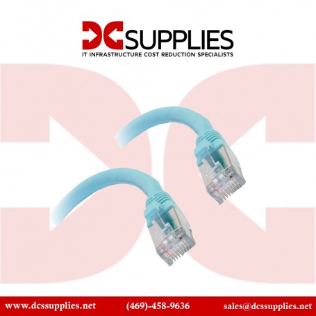 C2G 00751 14ft Cat6a Snagless Shielded Ethernet Patch Cable Aqua (00751)