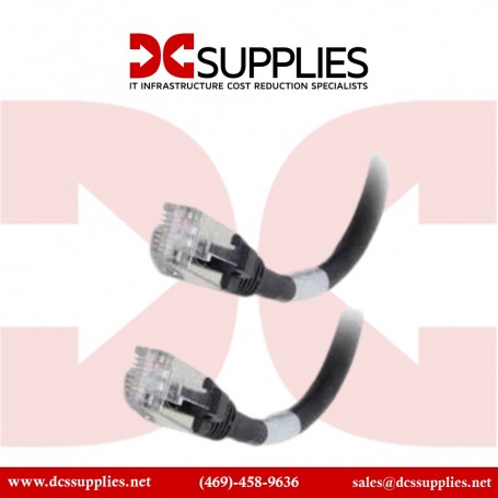 C2G 00975 0.5ft Cat6a Snagless Shielded Ethernet Patch Cable Black (00975)