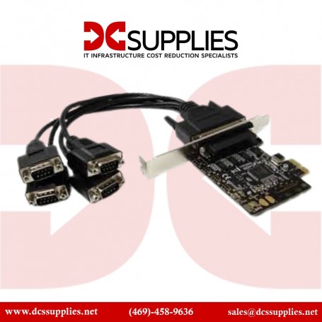 StarTech PEX4S553B 4 Port PCI RS232 Serial Adapter Card - Single-Lane PCI Express (PEX4S553B)