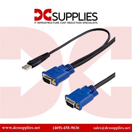 StarTech.com SVECONUS6 6 ft 2-in-1 Ultra Thin USB KVM Cable - KVM Cable (SVECONUS6)