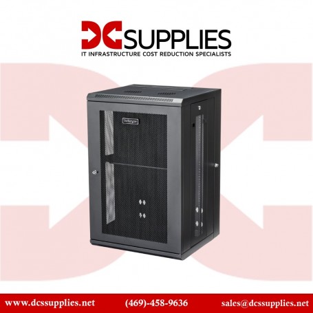 StarTech RK1820WALHM 18U 19" Wall Mount Network Cabinet - 16" Deep Hinged with Shelf (RK1820WALHM)