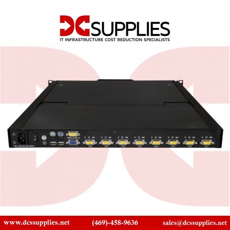 StarTech RKCONS1908K 8 Port Rackmount KVM Console with Cables KVM Switch with 19" LCD (RKCONS1908K)