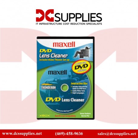 Maxell 190059 DVD Lens Cleaner, With Equipment Set Up and Enhancement Features (190059)