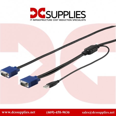 StarTech.com RKCONSUV15 15' / 4.6 m USB KVM Cable for Rackmount Consoles (RKCONSUV15)