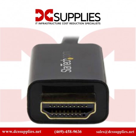 StarTech.com MDP2HDMM2MB 6ft Mini DisplayPort to HDMI Cable - 4K 30hz Monitor Adapter Cable (MDP2HDMM2MB)