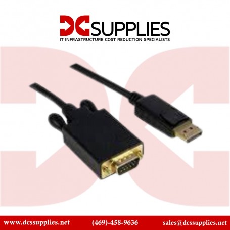 StarTech.com DP2VGAMM6B 6ft DisplayPort to VGA Adapter Cable DP to VGA - Black (DP2VGAMM6B)