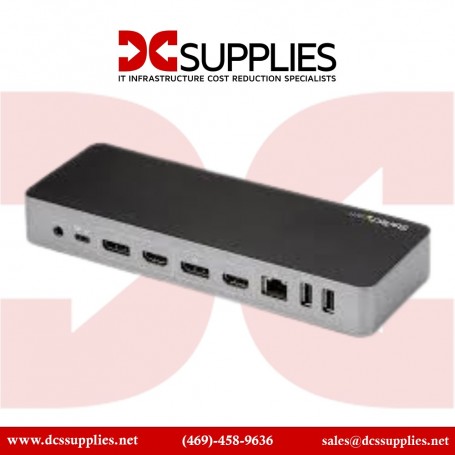 StarTech.com DK30C2DPPD USB-C and USB-A Hybrid Laptop Dock Dual 4K60Hz HDMI /DP 60W PD (DK30C2DPPD)
