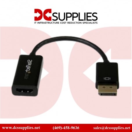 StarTech.com DP2HD4KS 4K DisplayPort to HDMI Adapter Converter DP 1.2 4K30Hz (DP2HD4KS)