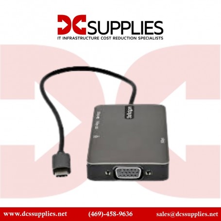StarTech.com DKT30CHVPD2 USB-C Multiport Adapter - USB C to 4K HDMI/VGA, PD, 3xUSB, GbE (DKT30CHVPD2)