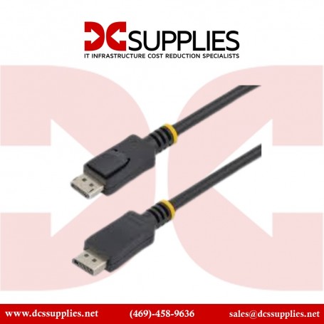 StarTech.com DISPLPORT10L 10ft VESA Certified DisplayPort 1.2 Cable with Latches DP 4K 60Hz (DISPLPORT10L)