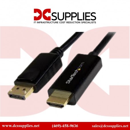 StarTech.com DP2HDMM3MB 3m (10 ft) DisplayPort to HDMI Adapter Cable - 4K 30Hz (DP2HDMM3MB)