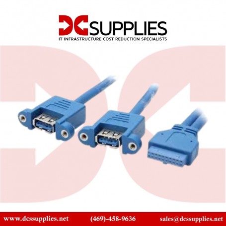 StarTech.com USB3SPNLAFHD 2 Port Panel Mount - USB A to Motherboard Header Cable F/F (USB3SPNLAFHD)