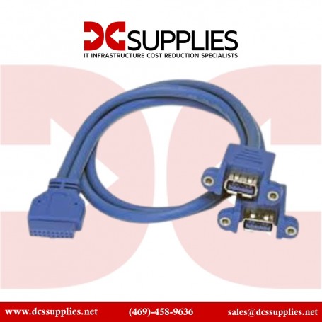 StarTech.com USB3SPNLAFHD 2 Port Panel Mount - USB A to Motherboard Header Cable F/F (USB3SPNLAFHD)