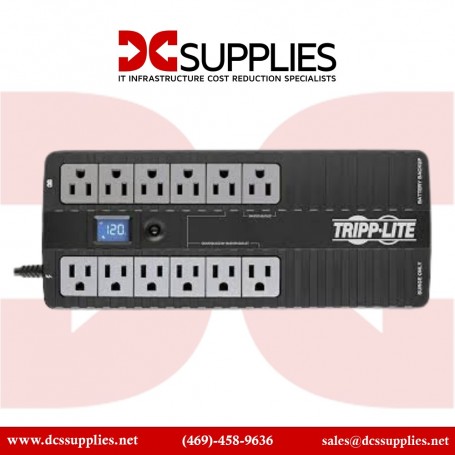 Tripp Lite ECO850LCD 850VA Eco Green UPS with LCD and 12 Outlets (ECO850LCD)