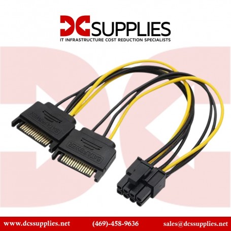 StarTech SATPCIEX8ADP  6 inch SATA Power to 8 Pin PCIe Video Card Power Adapter Cable (SATPCIEX8ADP)