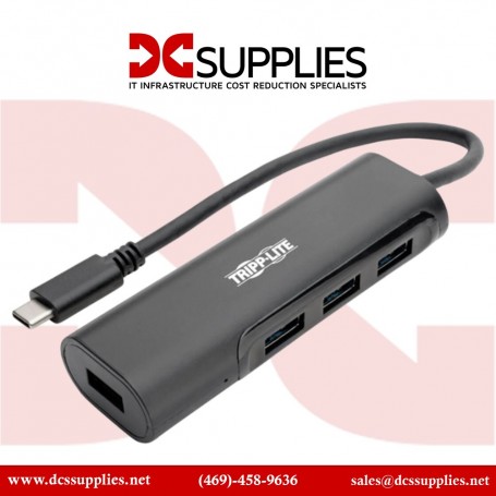 Tripp Lite U460-004-4AB 4-Port USB 3.1 Hub, 4x USB-A, Thunderbolt Black (U460-004-4AB)