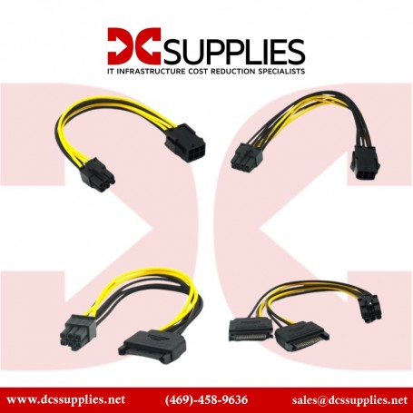 StarTech SATPCIEXADAP  6 inch Dual SATA to PCIE Video adapter Cable 15-Pin to 6-Pin (SATPCIEXADAP)