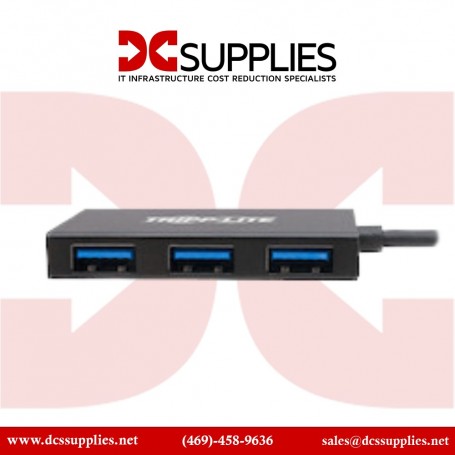 Tripp Lite U360-004-4A-AL USB Hub 3.0 Slim 4-Port SuperSpeed Aluminum (U360-004-4A-AL)