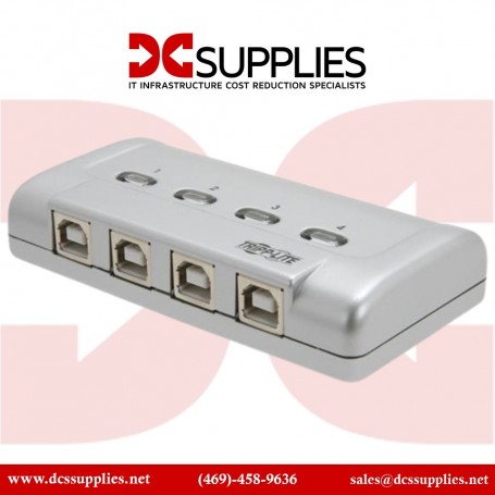 Tripp Lite U215-004-R 4-Port USB HUB 2.0 Peripheral Sharing Switch (U215-004-R)