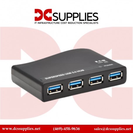 Tripp Lite U360-004-R 4-Port SuperSpeed USB 3.0 Hub 5Gbps Bus Powered with Power Adapter (U360-004-R)