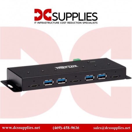 Tripp Lite U460-4A3C-IND 7-Port Industrial USB Hub with 3 USB-C Ports (U460-4A3C-IND)