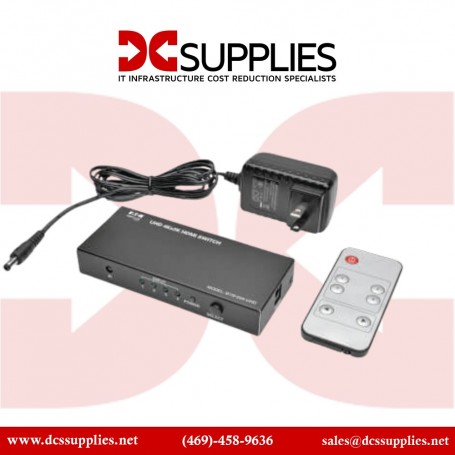 Tripp Lite B119-004-UHD 4-Port HDMI Switch for 4K UHD Video & Audio with Remote (B119-004-UHD)