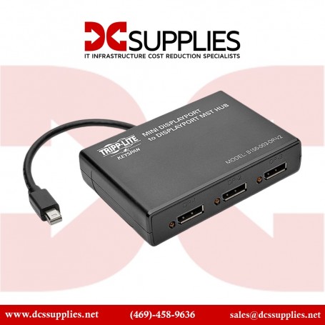 Tripp Lite B155-003-DP-V2 3-Port Mini DisplayPort 1.2 to DisplayPort MST Hub (B155-003-DP-V2)