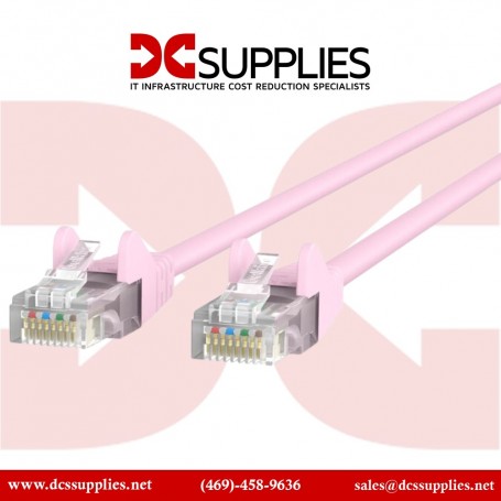 Belkin A3L980-20-PNK-S 20FT Cable CAT6 Patch UTP-Snagless Pink (A3L980-20-PNK-S)