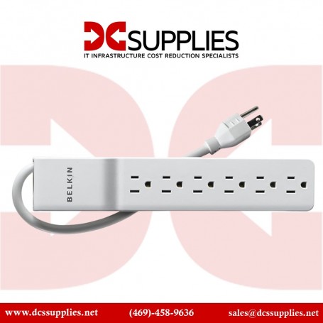 Belkin BE106000-06-CM 6-Outlet Home/Office Surge Protector 6ft Cord (BE106000-06-CM)