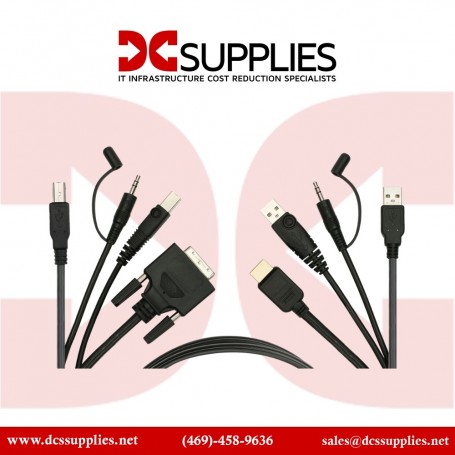 Belkin F1D9017B06 Displayport to DVI SKVM Cable Kit 6ft (F1D9017B06)