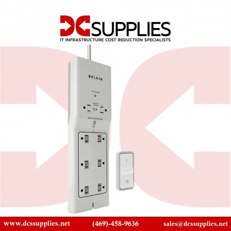 Belkin F7C01008Q Conserve Switch Surge Protector with Remote 8 Outlets, 1800J (F7C01008Q)