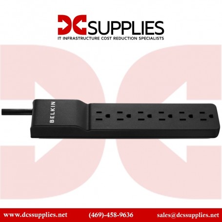 Belkin BV107030-04-BLK 7 Outlet Surge Protector with 4ft Power Cord - 2000 Joules (BV107030-04-BLK)