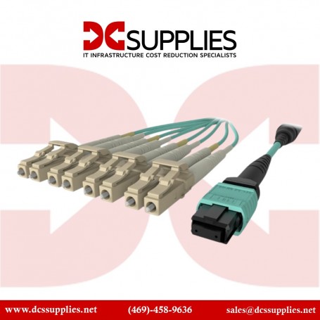 Belkin F2CF005-1M FBR PLMN OM3 12F MTP/4XDPLX LC 40GB 50/125 Aq 1M (F2CF005-1M)