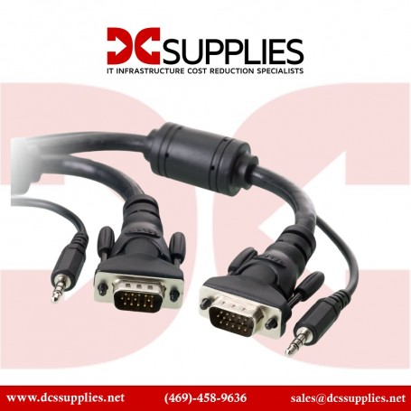 Belkin F3X1982-50 Laptop to TV VGA Audio Video Cable, 50ft (F3X1982-50)