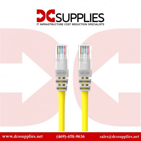 Belkin A3L980-10-YLW-M Cable, CAT6, UTP, RJ45M/M, 10, Yellow, Patch, MOL (A3L980-10-YLW-M)