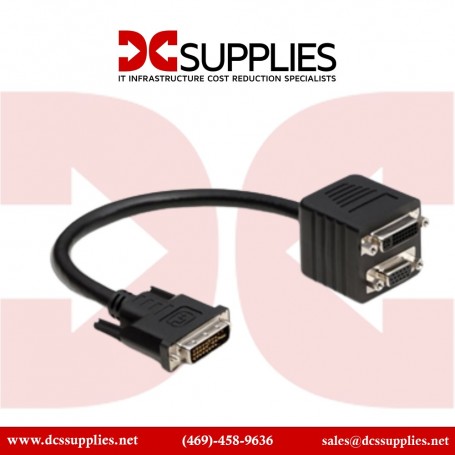 Belkin F2E7901-01-DV 1FT Cable DVI Splitter-Analog Digital Black (F2E7901-01-DV)
