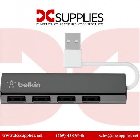 Belkin F4U042BT 4-Port Ultra-Slim Travel USB Hub (F4U042BT)
