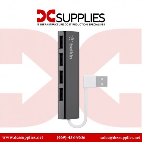 Belkin F4U042BT 4-Port Ultra-Slim Travel USB Hub (F4U042BT)