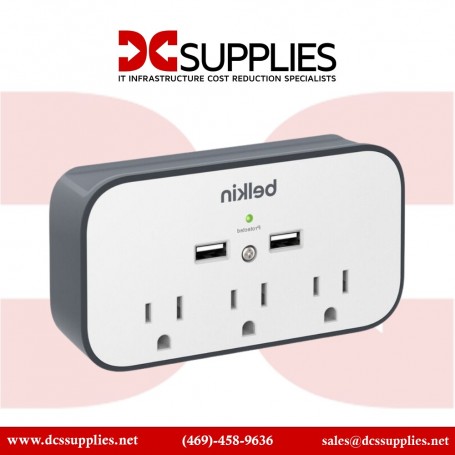 Belkin BSV300TTCW 3-Outlet USB Wall Mount Surge Protector with Cradle (BSV300TTCW)