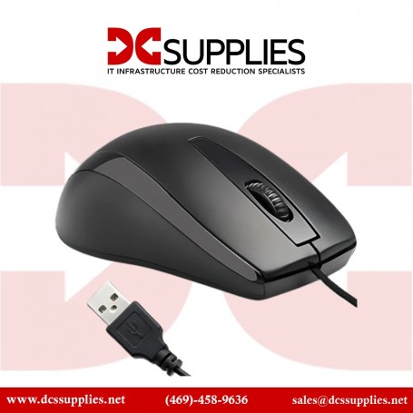 Belkin F5M010QBLK 3-Button Wired USB Optical Mouse with 5FT Cord (F5M010QBLK)