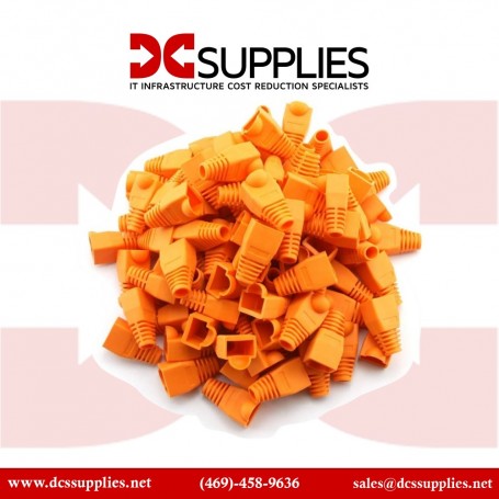 Black Box FMT736 Snagless Cable Boot - Orange, 50-Pack (FMT736)