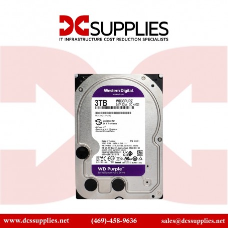 Western WD33PURZ Purple 3TB Surveillance Hard Drive (WD33PURZ)