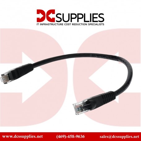 AddOn ADD-10FCAT6-BK RJ-45 M/M Patch Cable 10FT Black CAT6 UTP PVC CU (ADD-10FCAT6-BK)