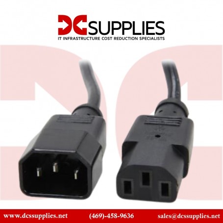 StarTech.com PXT1001410 10 ft 14 AWG Computer Power Cord Extension - C14 to C13 (PXT1001410)